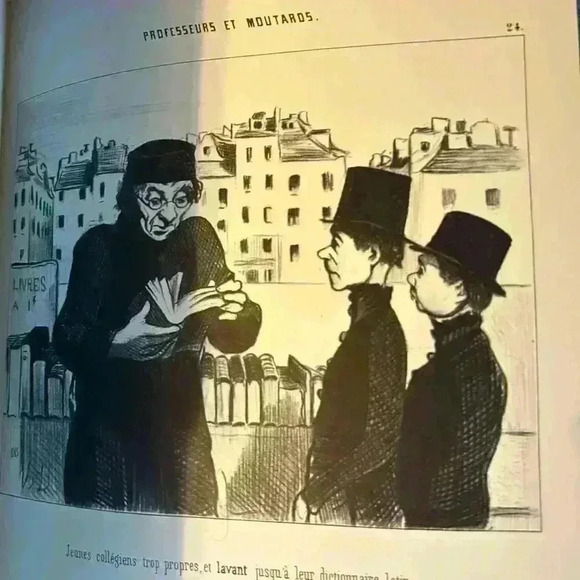 Daumier and the University Teachers and Students. Printed in France 1970. - Picture 8 of 8